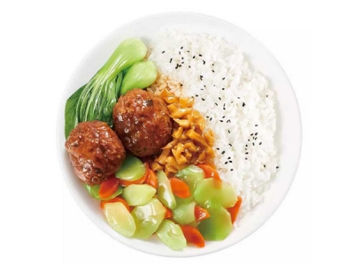 红烧狮子头套餐饭