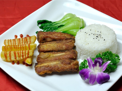 昆山香酥排骨套餐饭