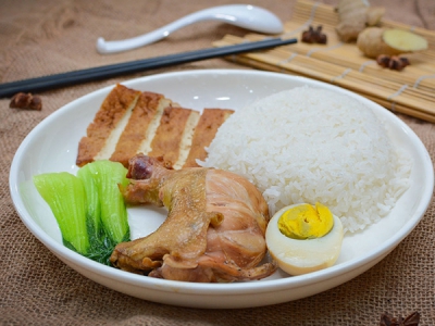 昆山卤水鸡腿套餐饭